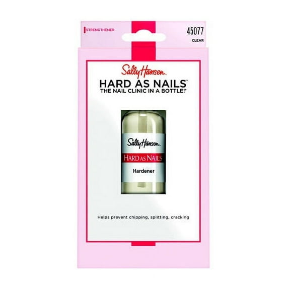 Sally Hansen Hard As Nails Nail Hardener, 0.45 fl oz, Clear Transparent 45077