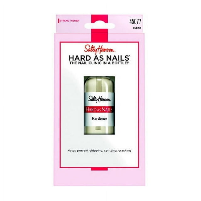 Sally Hansen Hard As Nails Nail Hardener, 0.45 fl oz, Clear Transparent