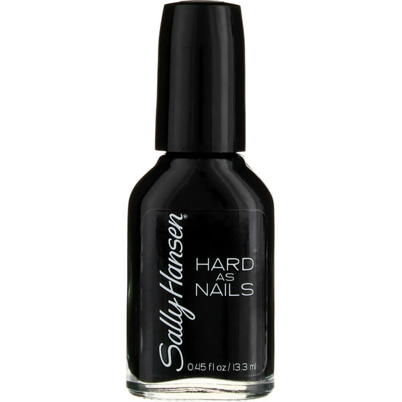 Sally Hansen Hard as Nails Nail Polish, Balck Heart 0.45 oz (Pack of 2)