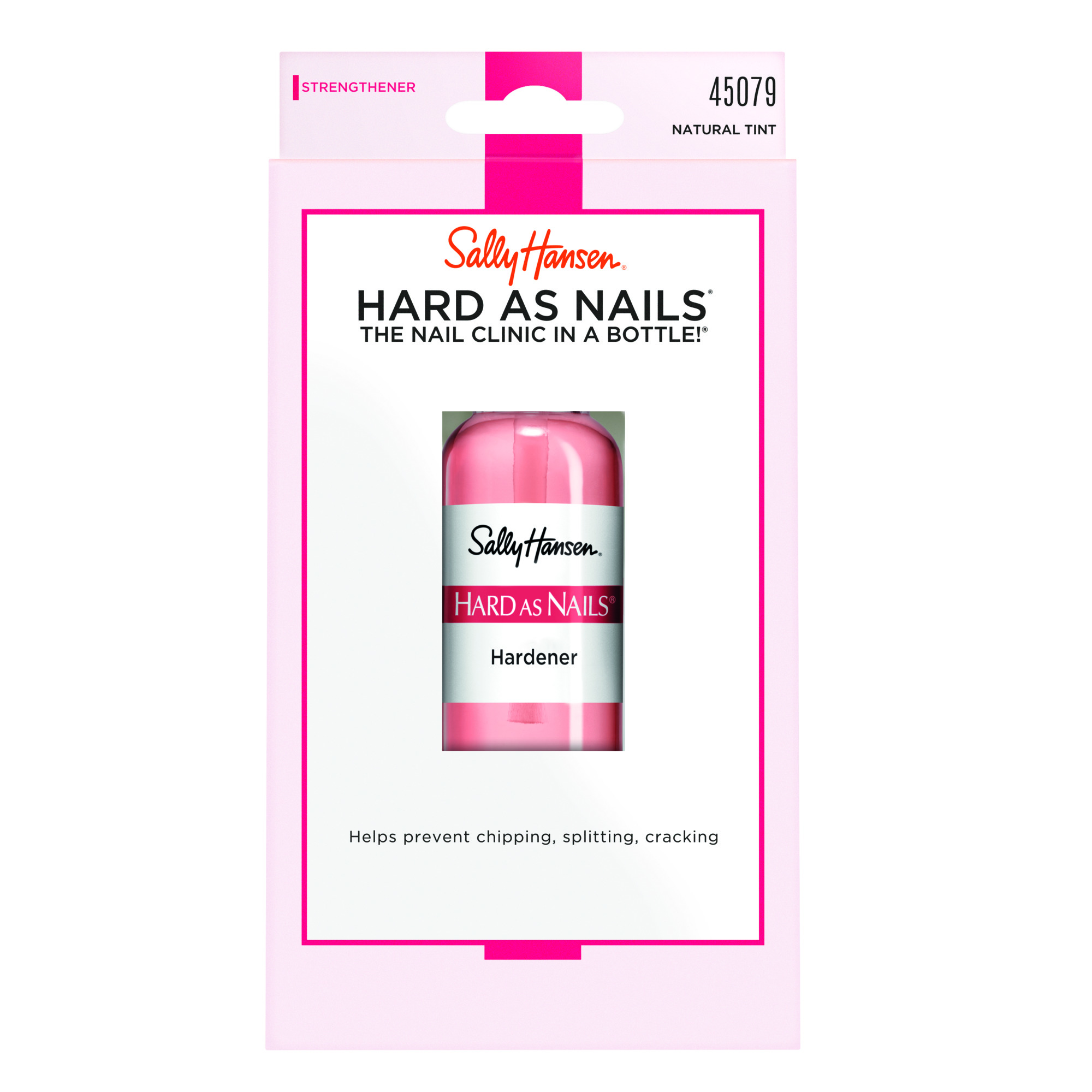 Sally Hansen Hard as Nails® Natural Tint, Nail Strengthener, 0.45 fl oz, Nail Hardener - image 1 of 5