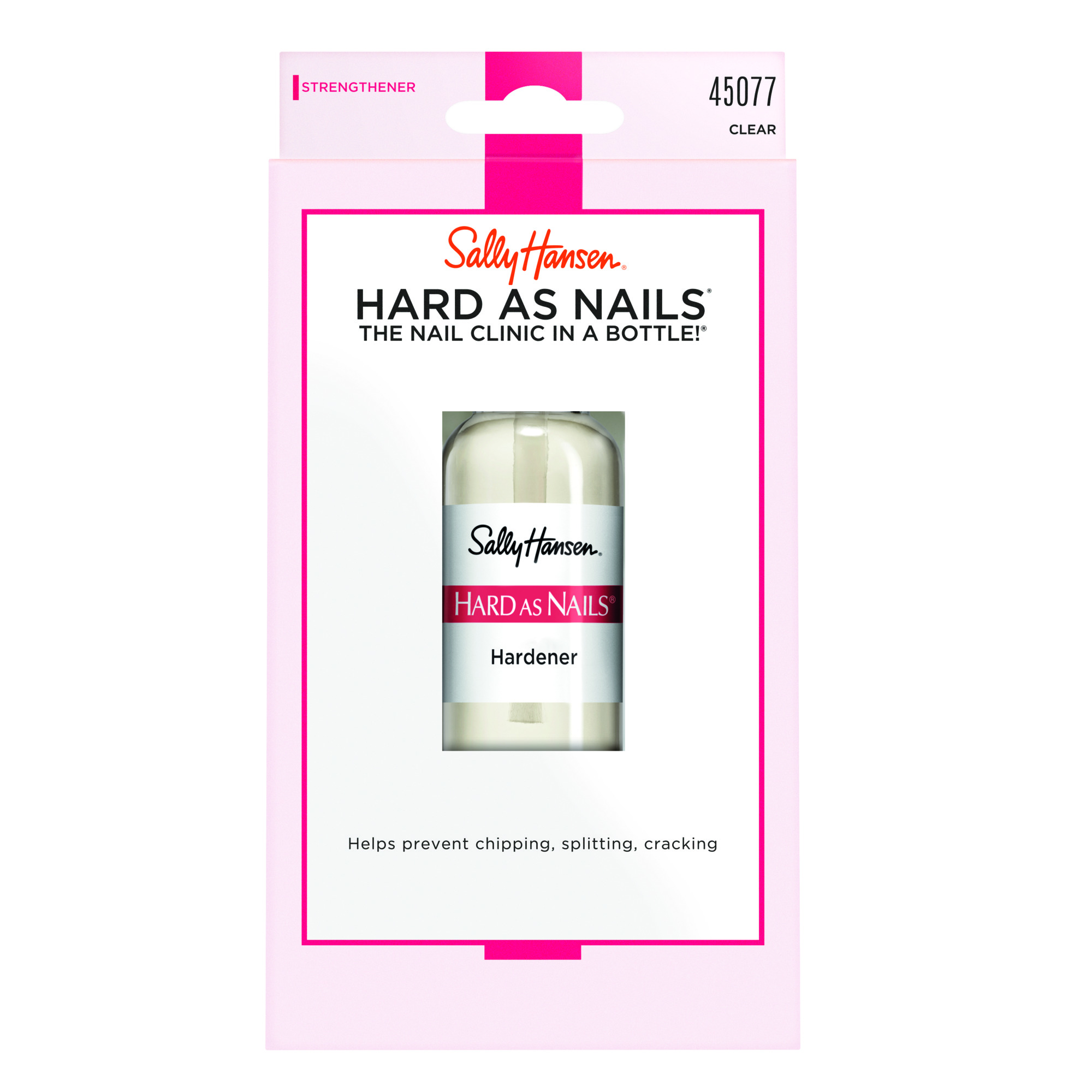 Sally Hansen Hard as Nails Strength Treatment - 45077 Clear Transparent 0.45 oz Nail Treatment - image 1 of 5