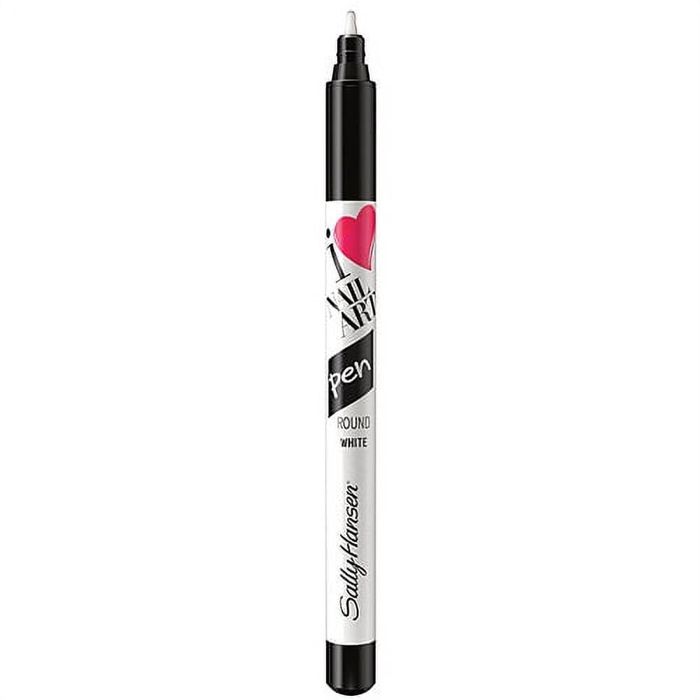 Sally Hansen I Heart Nail Art Round Pen White, 0.04 FL Oz