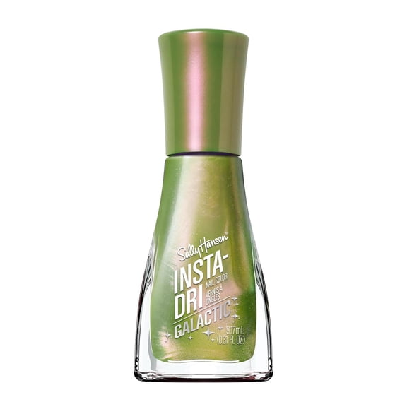 Sally Hansen Insta-Dri Galactic, Center of the Universe, Quick Dry, Long Lasting, Streak-Free Shine, Metallic Green Nail Polish