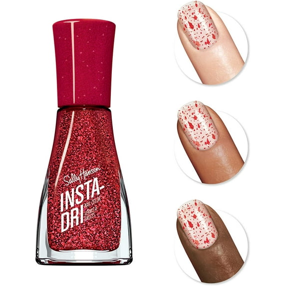 Sally Hansen Insta-Dri Nail Color, 657 Candy Cane Red