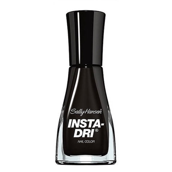 Sally Hansen Insta-Dri Nail Color, Black To Black