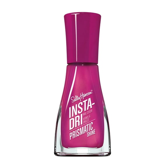 Sally Hansen Insta-Dri Nail Color, The Future is Fuchsia, 3-in-1 Formula, Color Nail Polish, 0.31 oz, Quick Dry Nail Polish, Nail Polish, Top Coat Nails, Full Coverage Formula, One Stroke, One Coat