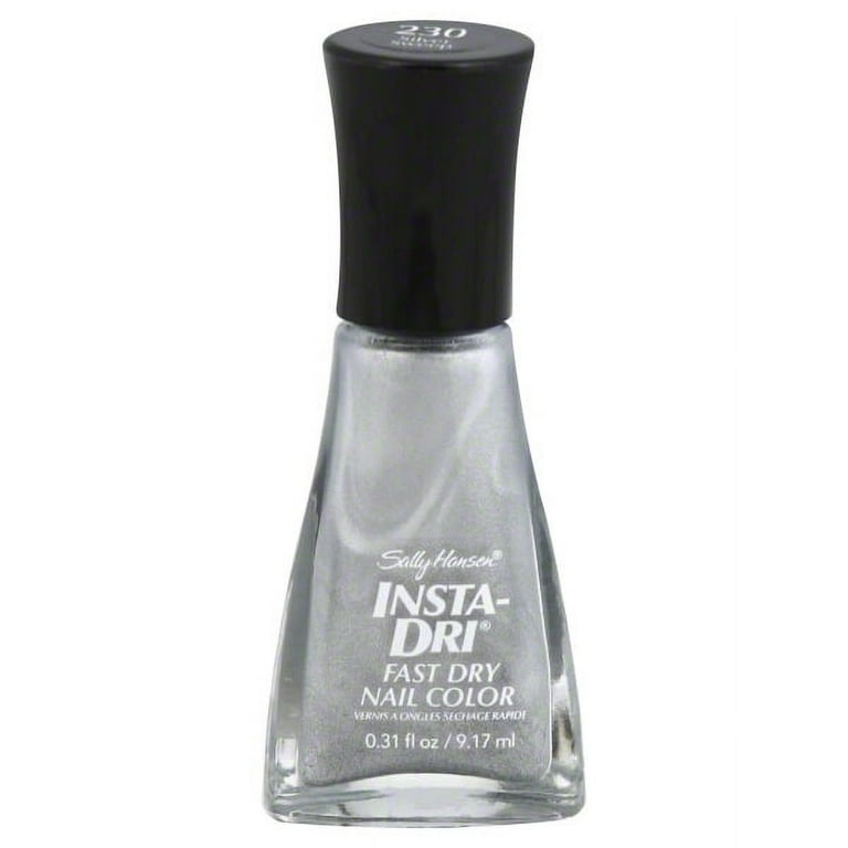Sally Hansen Insta-Dri Nail Color, Silver Sweep, 0.31 Fl. Oz