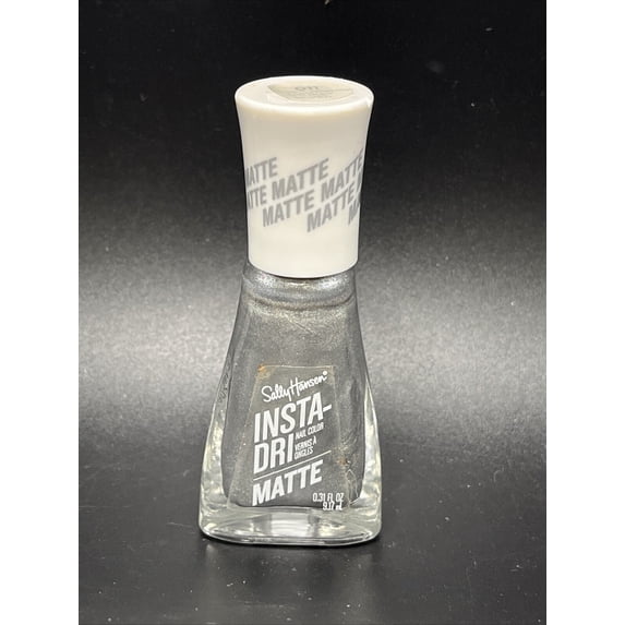 Sally Hansen Insta-Dri Nail Polish Color, Smokey Silver, 0.31 oz