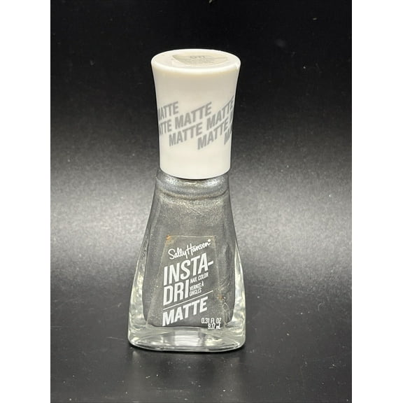 Sally Hansen Insta-Dri Nail Polish Color, Smokey Silver, 0.31 oz