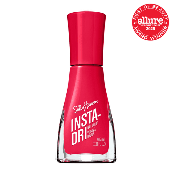 Sally Hansen Insta-Dri Nail Polish, Quick-Drying, Long-Lasting Shine, Crimson Crush 0.31 fl oz