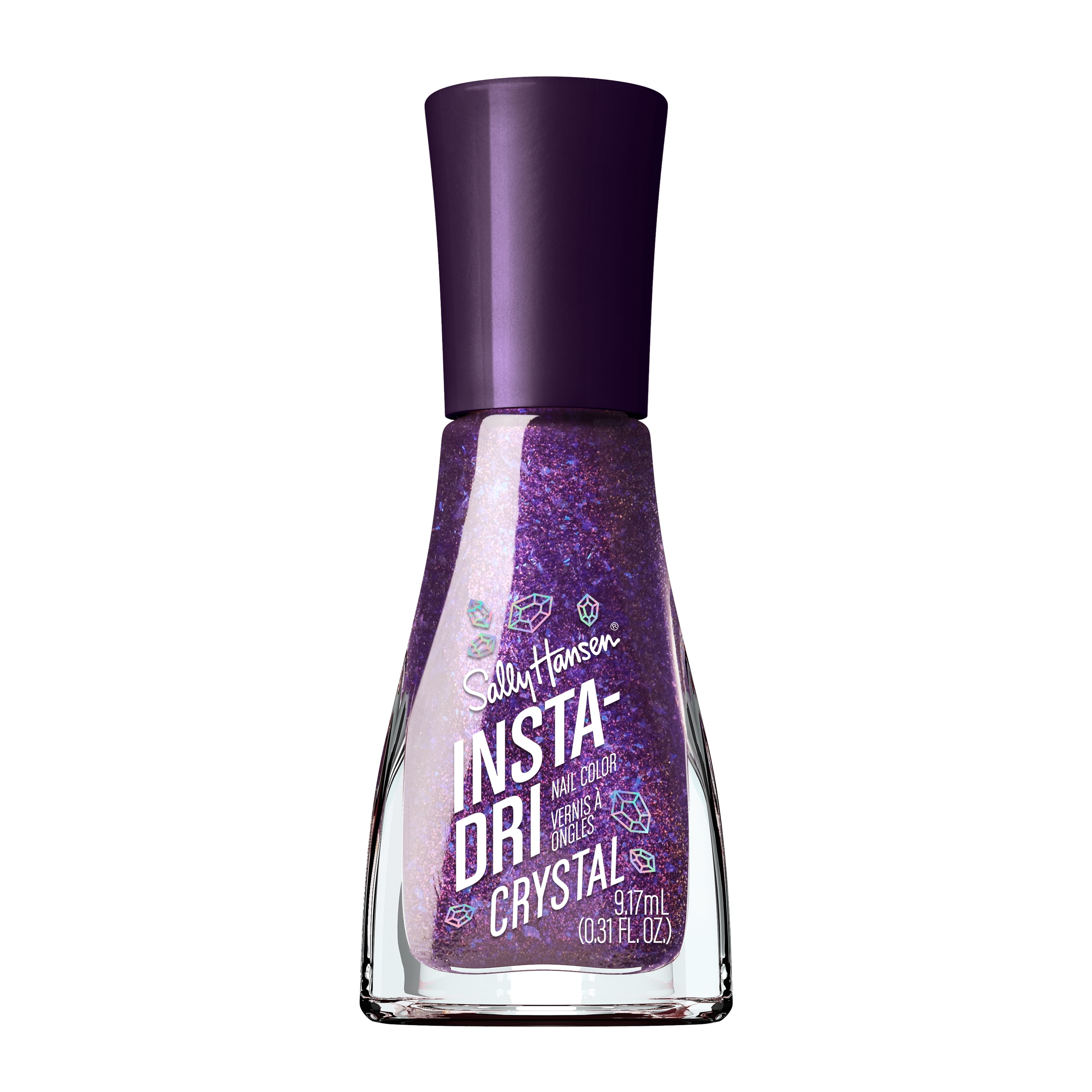 Sally Hansen Insta-Dri Nail Polish, Crystal Collection, Amethyst