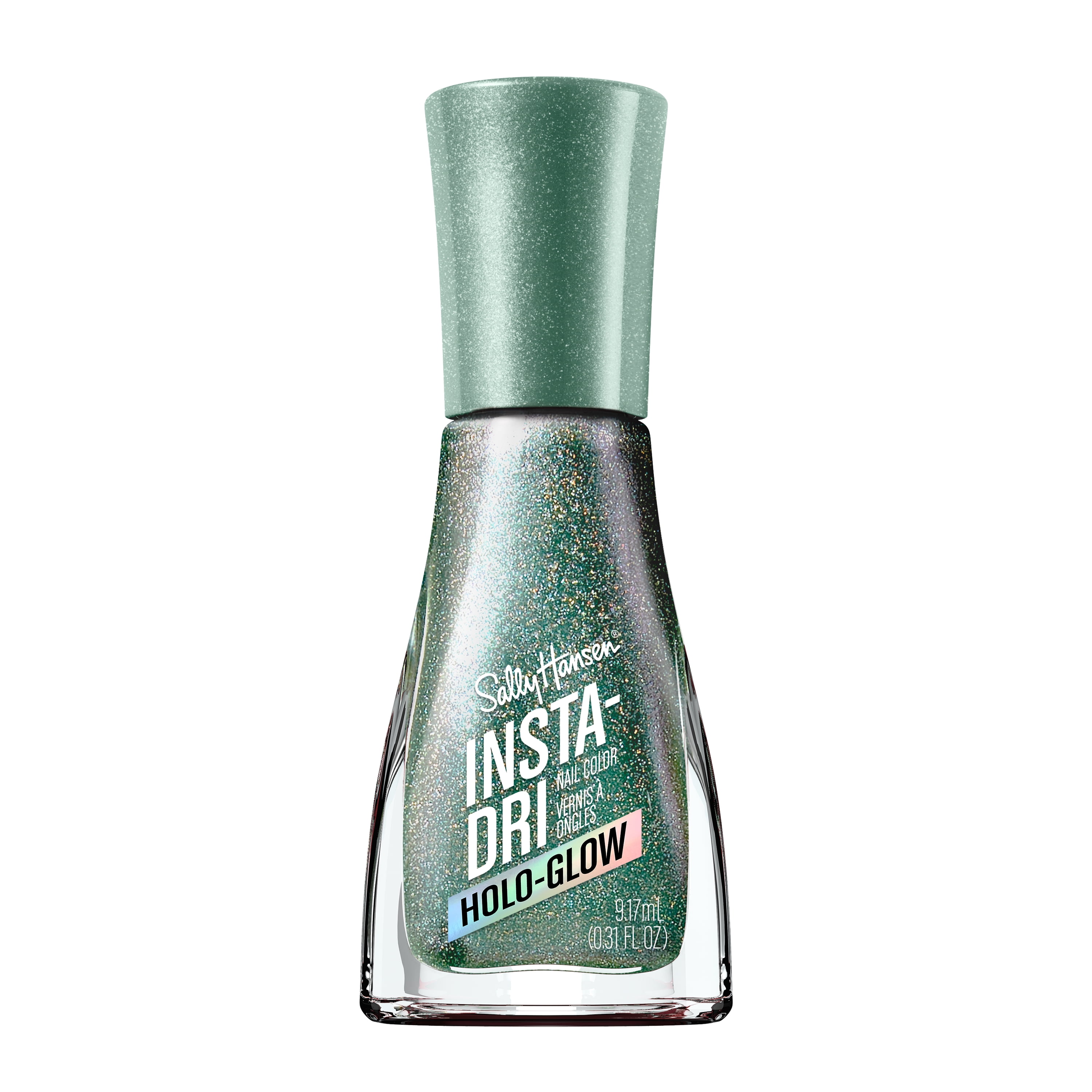 Sally Hansen Insta-Dri Nail Polish, Quick-Drying, Long-Lasting Shine, All That Shimmers (Holo-Glow Collection) 0.31 fl oz