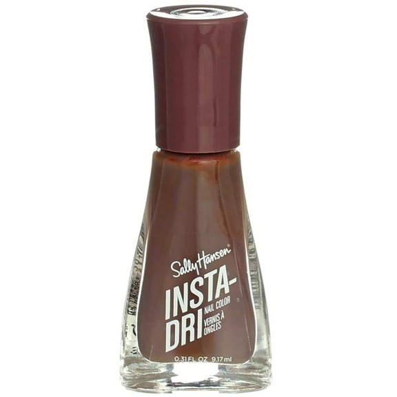 Sally Hansen Insta-Dri Nail Polish Liquid, Slick Slate, 0.31 fl oz (4 pack)