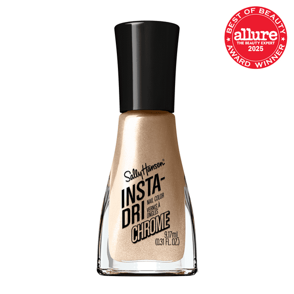 Sally Hansen Insta Dri Nail Polish, Lustrous Gold, Fast-Drying, Metallic, 0.31 oz