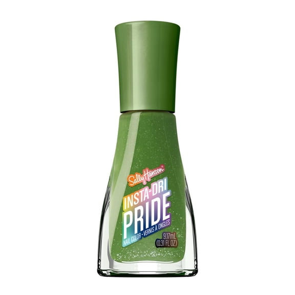 Sally Hansen Insta-Dri Pride Nail Polish | Quick Dry, Long Lasting, Streak-Free Shine | Opaque, Shimmery | 772 Thorn This Way | Classic Green Nail Color