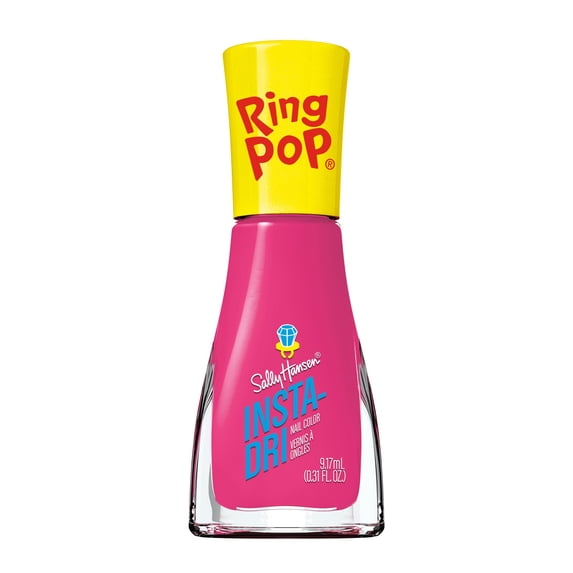 Sally Hansen Insta-Dri x Ring Pop Nail Polish, StrawVery Fun, 0.31 fl oz, Quick Dry