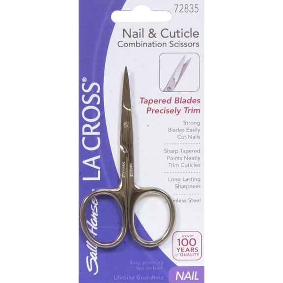 La Cross Nail And Cuticle Scissors, Combo - 1 Ea