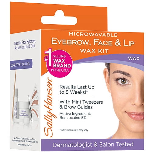 Sally Hansen Hair Removal Kit, Microwavable Eyebrow, Face & Lip