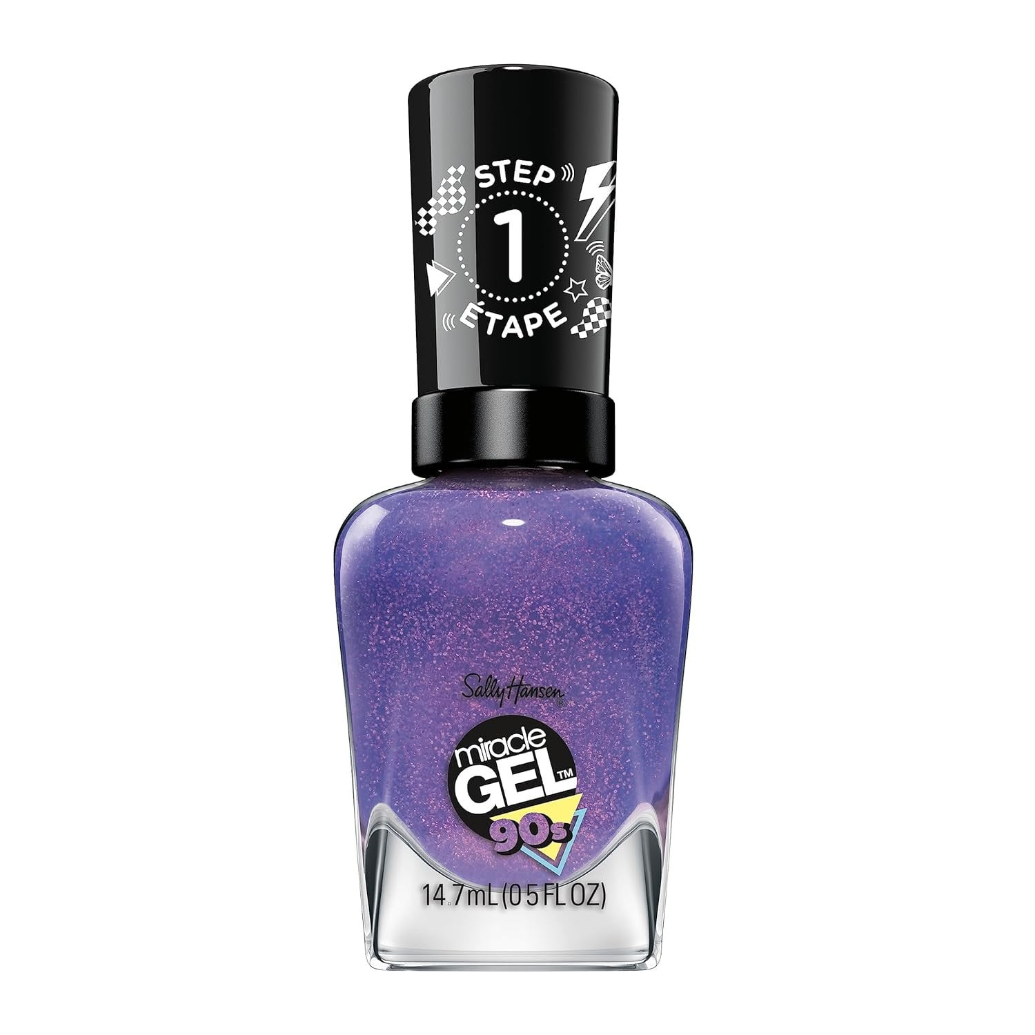 Sally Hansen Miracle Gel 90s - 888 Frosted Tips , 0.5 oz Nail
