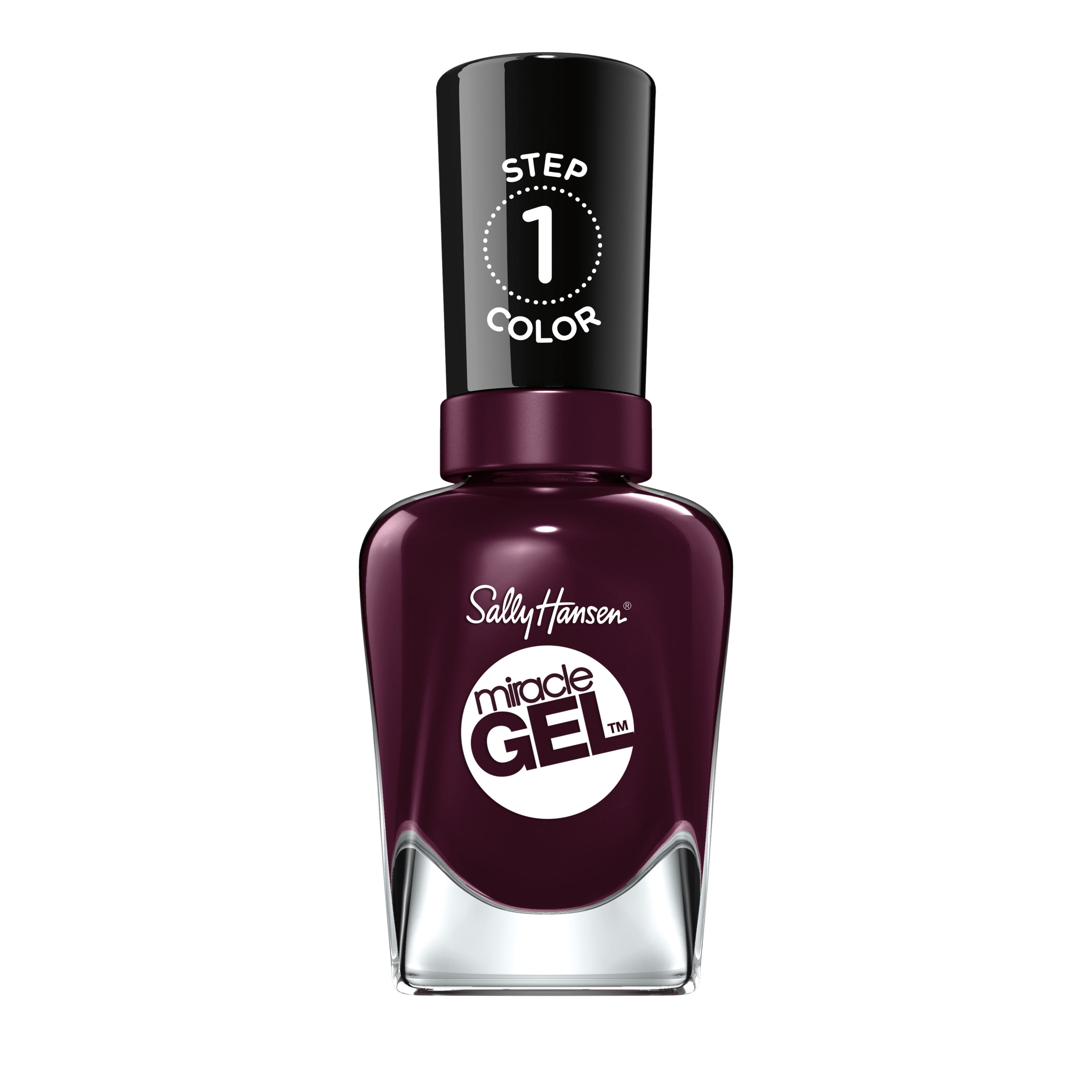 Sally Hansen Miracle Gel Nail Color, Cabernet With Bae