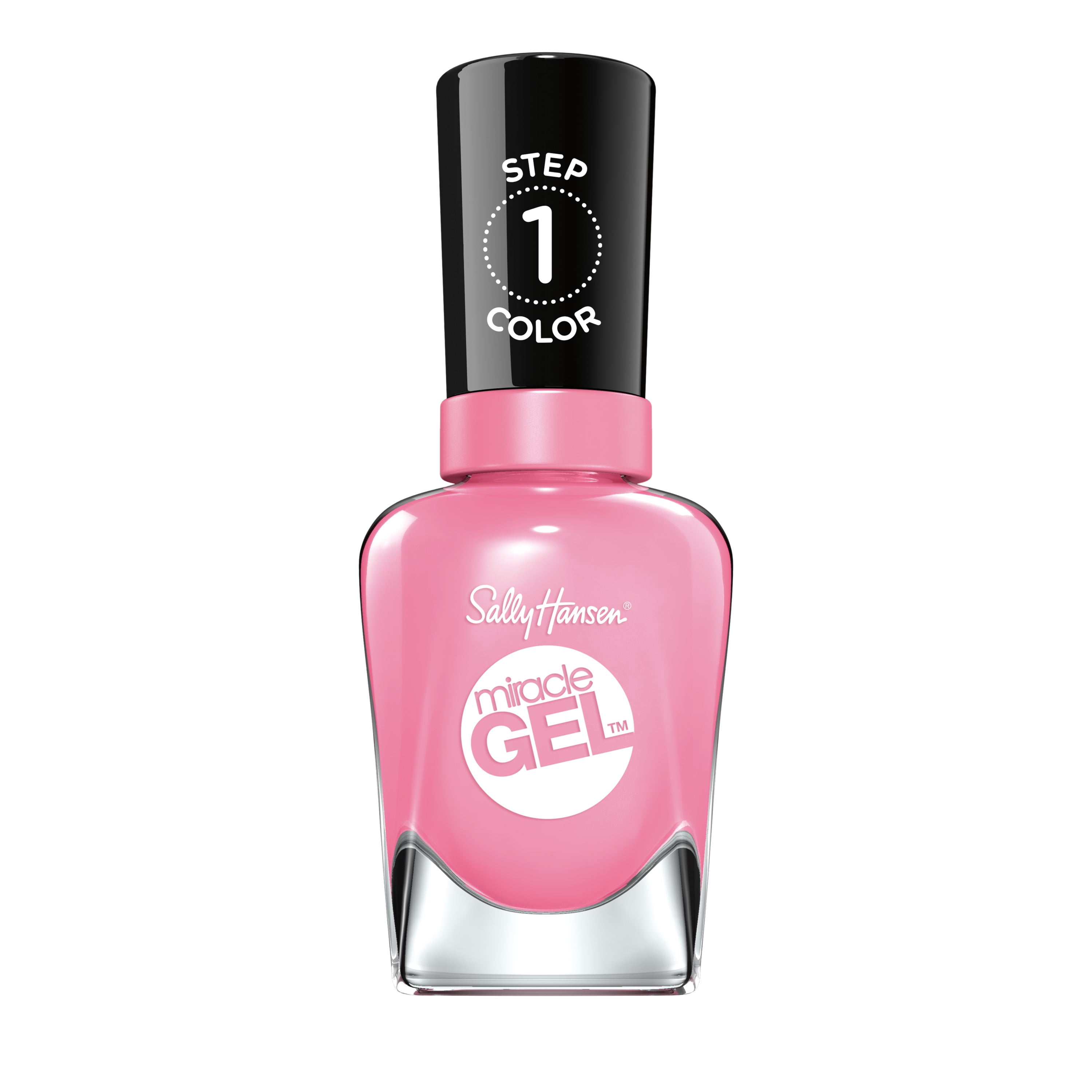 Sally Hansen Miracle Gel Nail Color, Pink Cadillaquer, 0.5 oz, At Home Gel Nail Polish, Gel Nail Polish, No UV Lamp Needed, Long Lasting, Chip Resistant