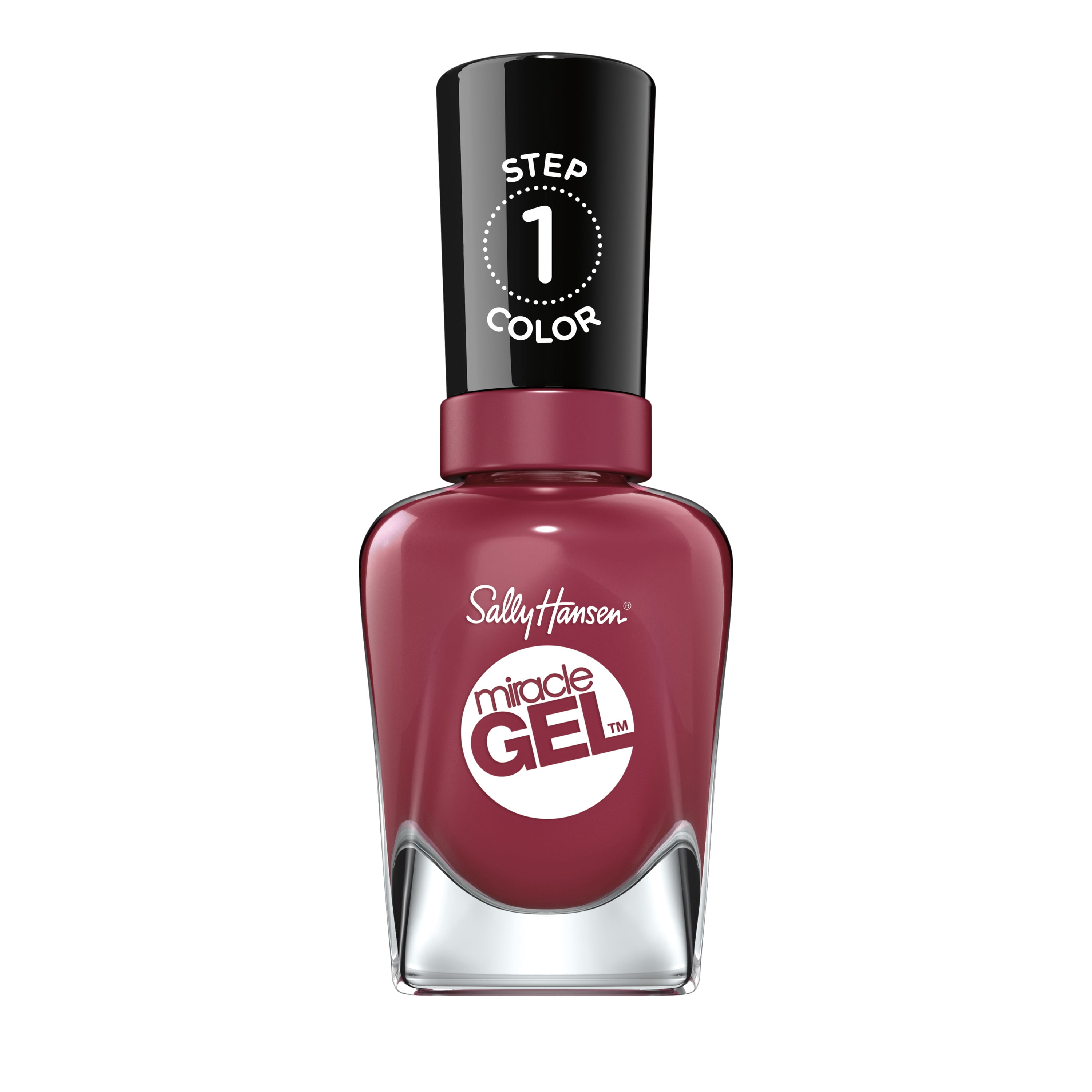 Sally Hansen Top Coat Miracle Gel Nail Polish, Shiny Wine Stock