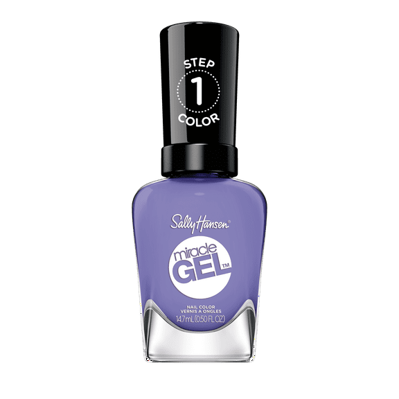 Sally Hansen Miracle Gel Nail Color Polish, Knowledge is Flower, 0.5 fl oz, No UV Lamp Needed, Vegan