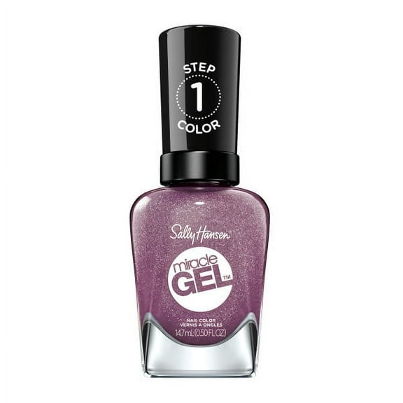 Sally Hansen Miracle Gel Nail Color Polish, Metro Midnight, 0.5 fl oz, No UV Lamp Needed, Vegan