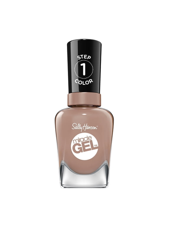 Miracle Gel Nail Color Polish, Mocha Me Crazy, 0.5 fl oz, No UV Lamp Needed, Vegan