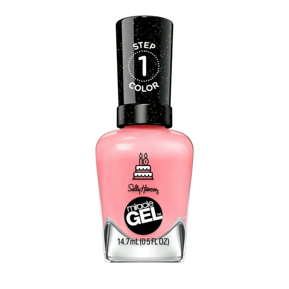 Sally Hansen Miracle Gel Nail Polish, 341 Pink An Outfit, 0.5 fl oz, No UV Lamp Needed