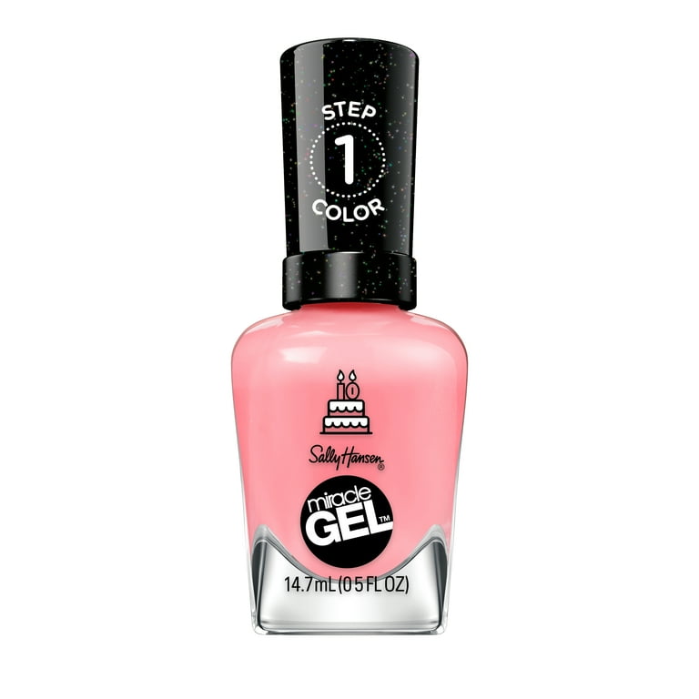 Sally Hansen Miracle Gel Nail Polish, 341 Pink An Outfit, 0.5 fl