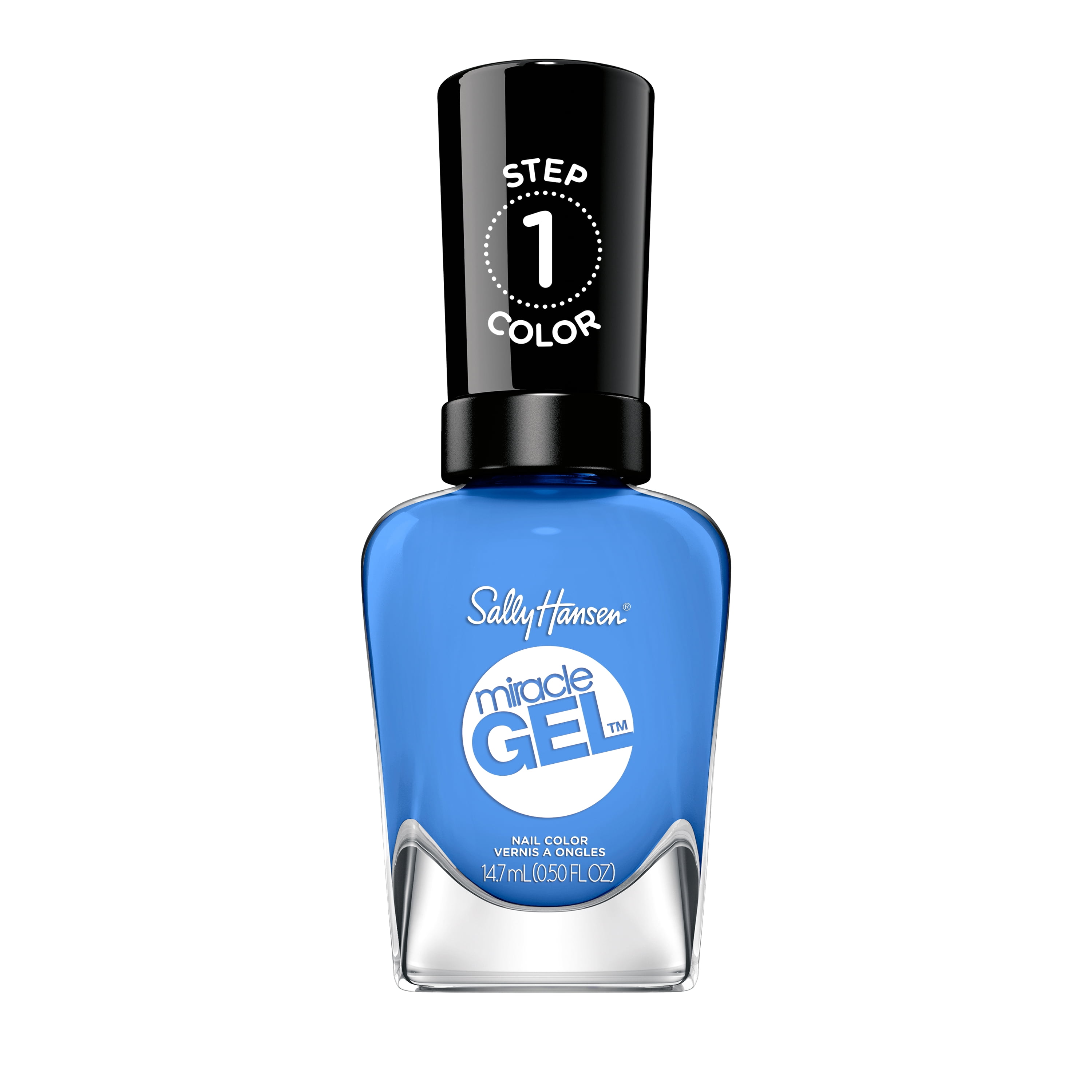 Sally Hansen Top Coat Duo Miracle Gel Nail Polish, Onyx-Pected