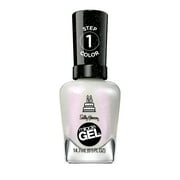 Sally Hansen Miracle Gel Nail Polish, 785 Twinkle Whites, 0.5 fl oz, No UV Lamp Needed
