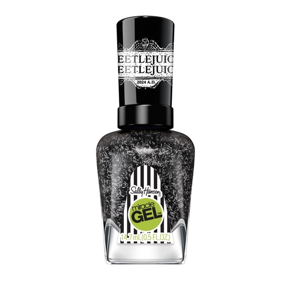 Sally Hansen Miracle Gel Nail Polish, Beetlejuice Collection, Ghost With The Most