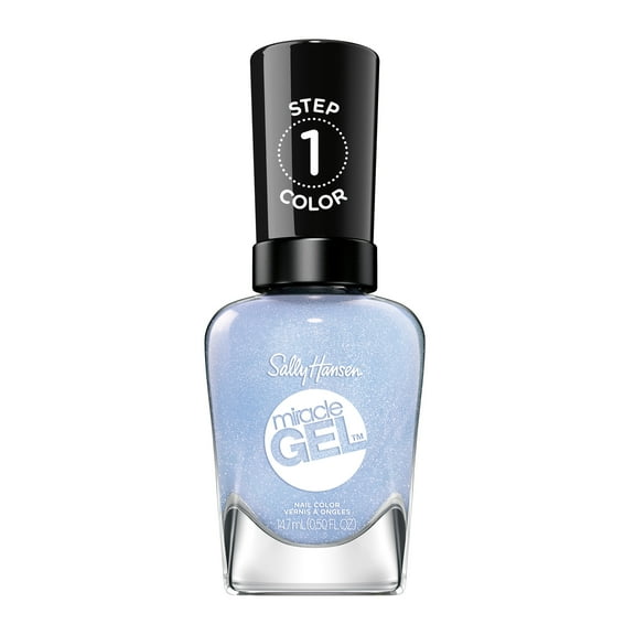 Sally Hansen Miracle Gel Nail Polish, Blue Skies Ahead, 0.5 oz, No UV Lamp Needed, Long Lasting