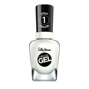 Sally Hansen Miracle Gel Nail Polish, 785 Twinkle Whites, 0.5 fl oz, No UV Lamp Needed