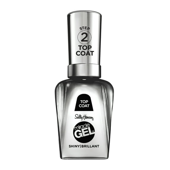 Sally Hansen Miracle Gel Nail Polish Lacquer, Shiny Top Coat, 0.5 fl oz