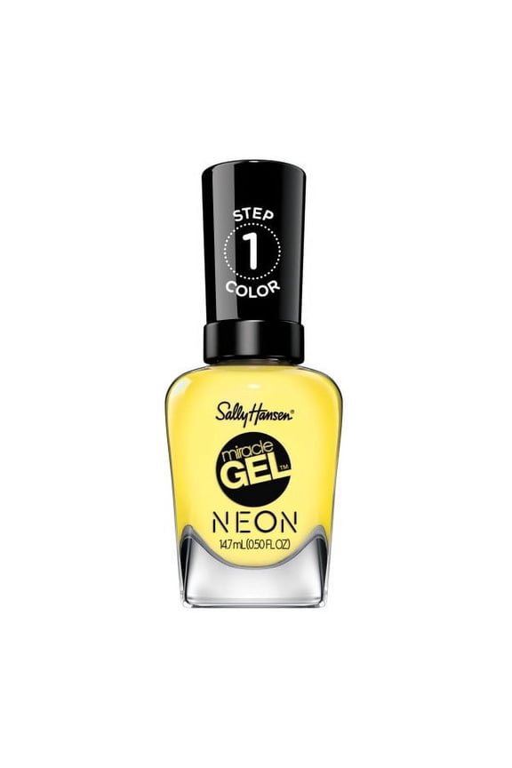 Miracle Gel Nail Polish, Lemon Drop Pop, 0.50 fl oz, No UV Lamp Needed, Long Lasting
