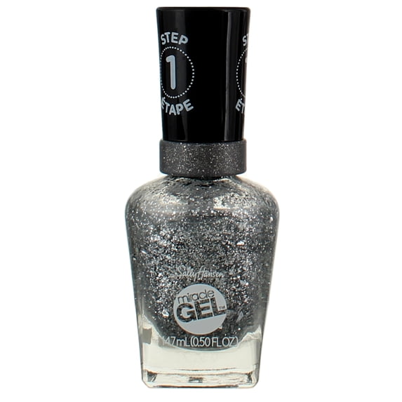 Sally Hansen Miracle Gel Nail Polish Liquid, Deep Sea Diamond, 0.5 fl oz (5 pack)