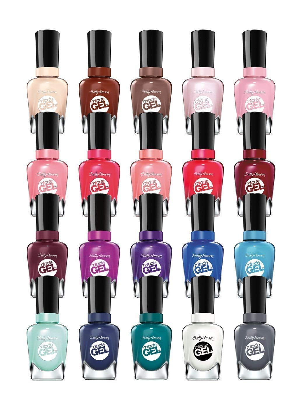 Sally Hansen Miracle Gel 6-Piece Nail Polish Set, Random Colors