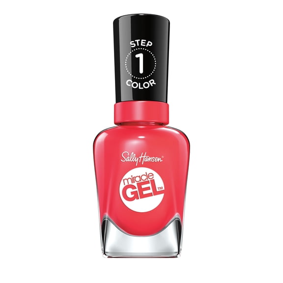Sally Hansen Miracle Gel Nail Polish, Red-gy, 0.5 fl oz