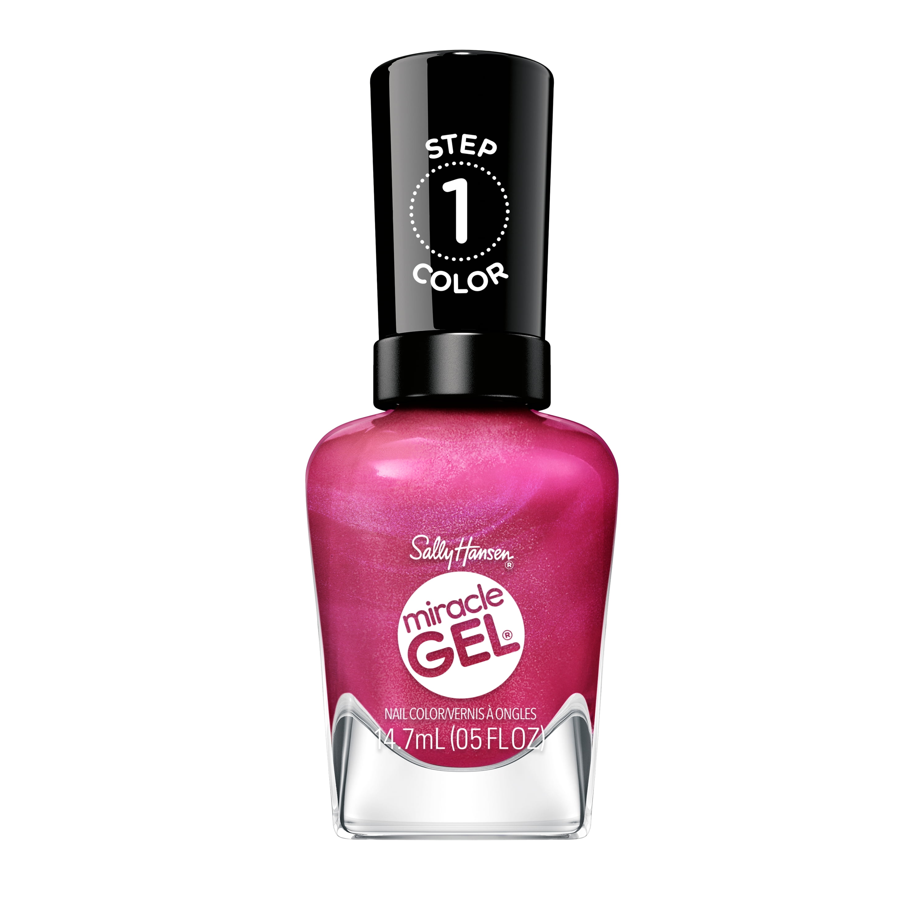 Sally Hansen Miracle Gel Supercharged Pinks Nail Polish, Salon-Quality Gel-Like Polish, Long-Lasting, Chip-Resistant, Berry Best Effort 0.5 fl oz