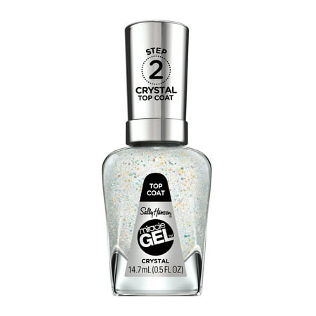 Sally Hansen Miracle Gel Top Coat, Crystal Top Coat, 0.50 fl oz, No UV Lamp Needed