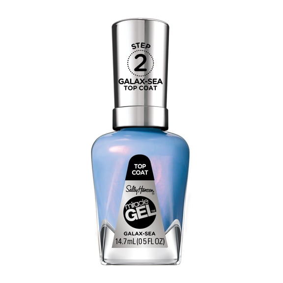 Sally Hansen Miracle Gel Top Coat Nail Polish, Galax-Sea, 0.5 fl oz, No UV Lamp Needed