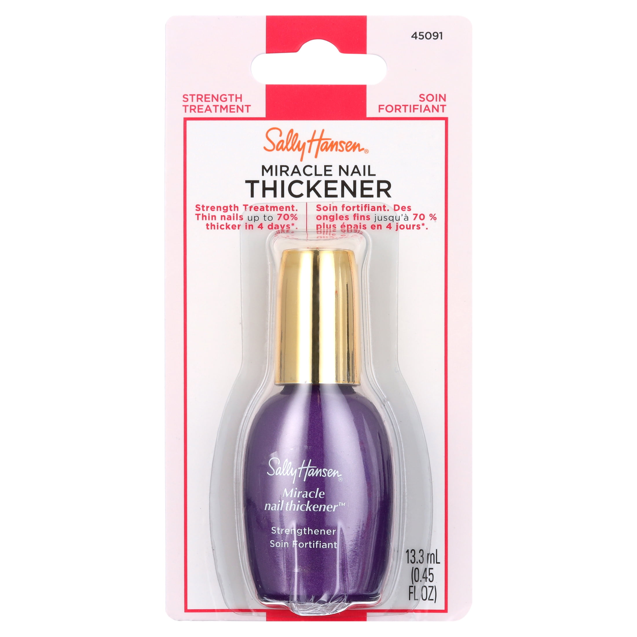 Sally Hansen Miracle Nail Thickener Fortifiant Clear, 0.45 oz