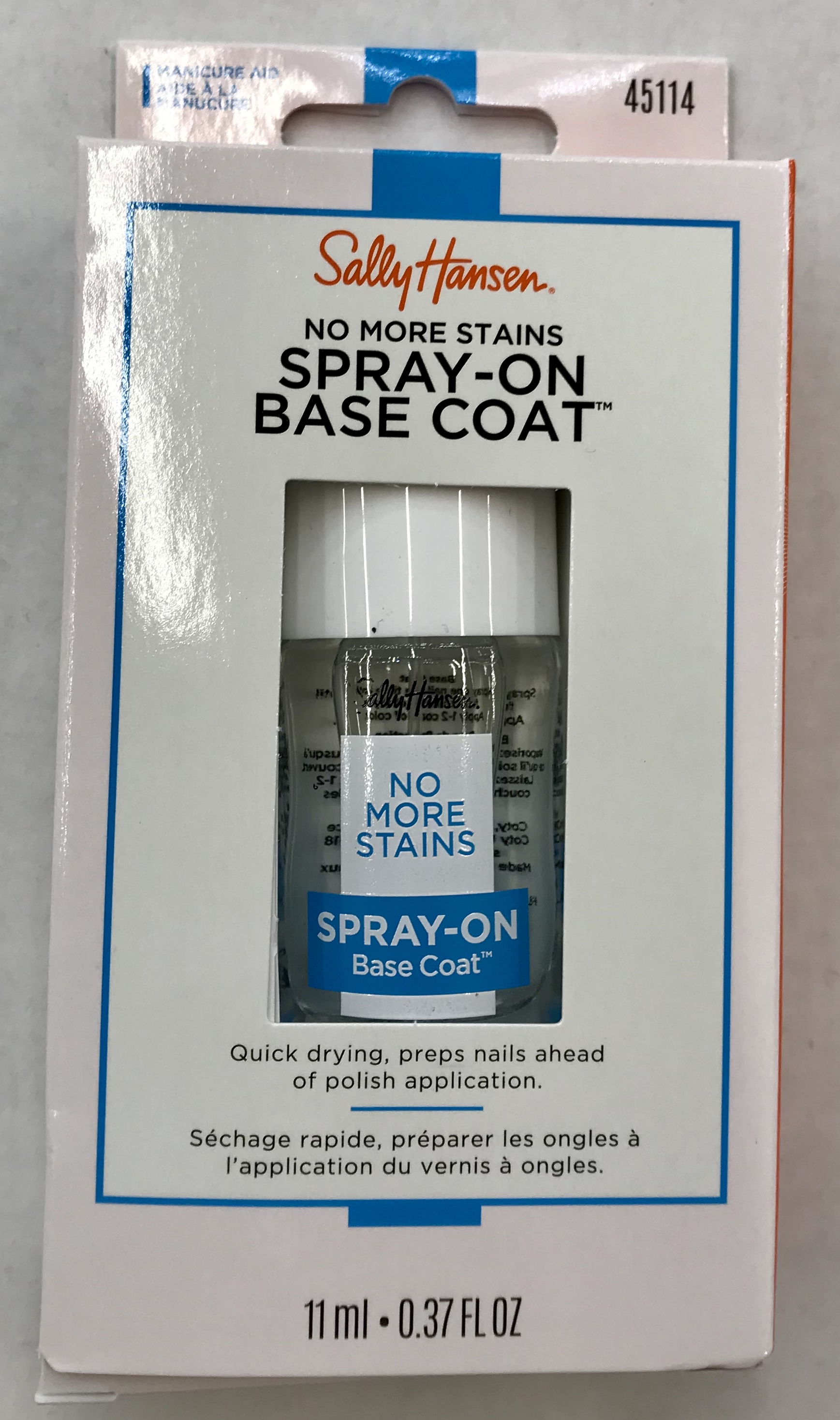 Sally Hansen No More Stains Spray On Base Coat - 45364 0.37 oz Base Coat - image 1 of 7