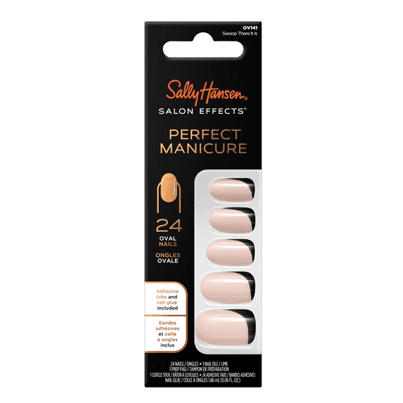 Sally Hansen Perfect Manicure Fashion Nail, OV141 Swoop There It Is,24pcs