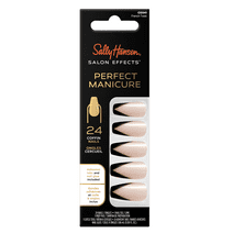 Sally Hansen Perfect Manicure Press on Nail Kit, Coffin, French Twist, 24pcs