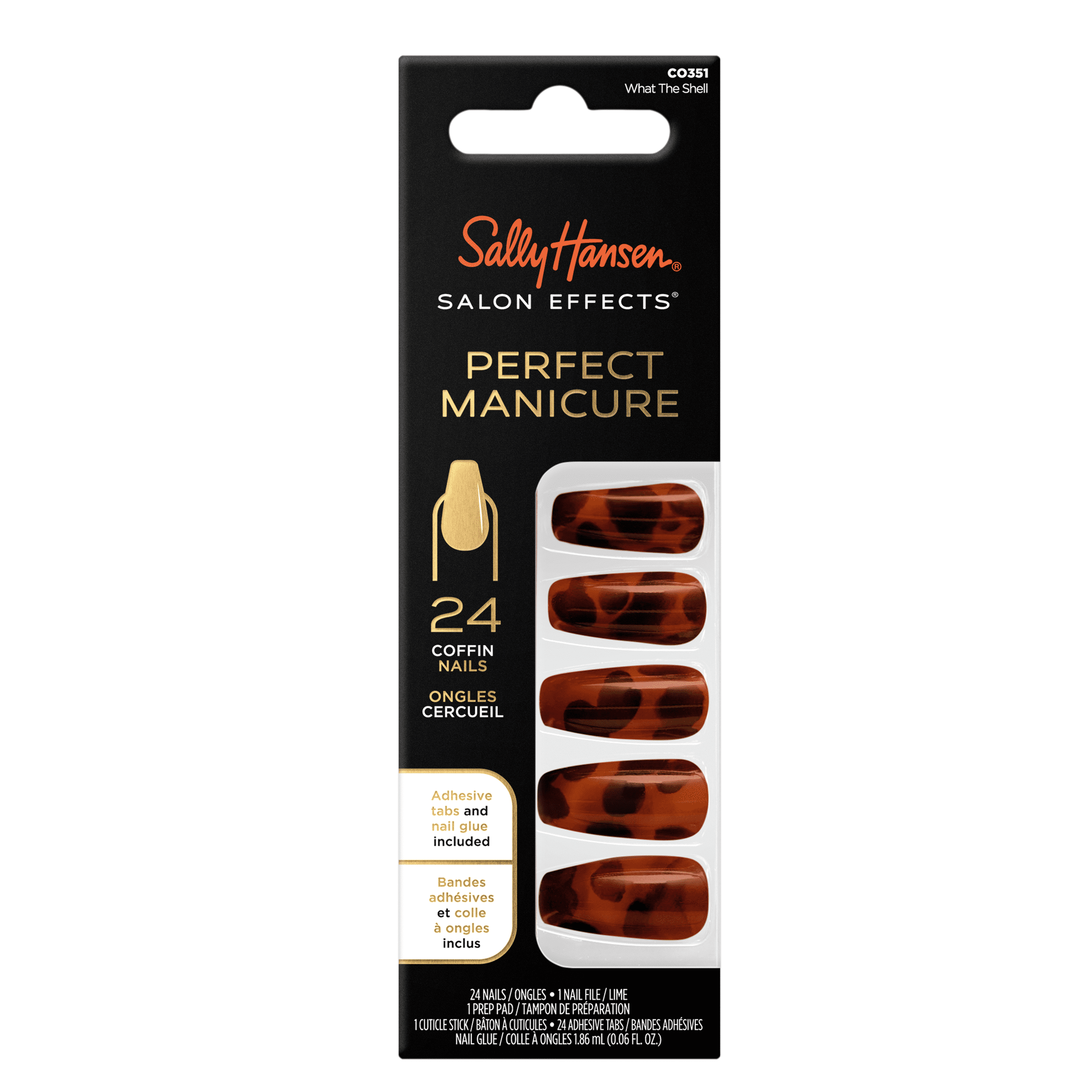 Sally Hansen Perfect Manicure Press On Nails, Coffin Shape