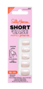 Sally Hansen Perfect Press-On Nails Short'ease Petite Pearlflection Non-Damaging Easy Application